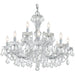 Maria Theresa 12 Light Clear Spectra Crystal Polished Chrome Chandelier - Chandeliers
