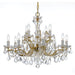 Maria Theresa 12 Light Spectra Crystal Gold Chandelier - Chandeliers