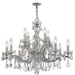 Maria Theresa 12 Light Spectra Crystal Polished Chrome Chandelier - Chandeliers