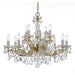 Maria Theresa 12 Light Swarovski Strass Crystal Gold Chandelier - Chandeliers