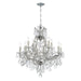 Maria Theresa 13 Light Clear Crystal Polished Chrome Chandelier - Chandeliers