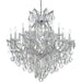 Maria Theresa 19 Light Clear Italian Crystal Polished Chrome Chandelier - Chandeliers