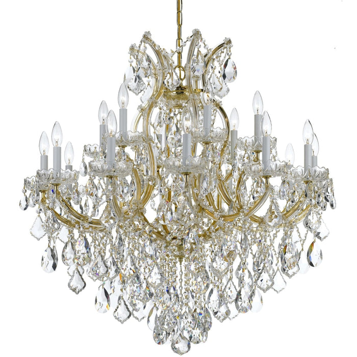 Maria Theresa 19 Light Spectra Crystal Gold Chandelier - Chandeliers