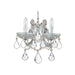Maria Theresa 2 Light Clear Crystal Polished Chrome Sconce - Wall Sconce