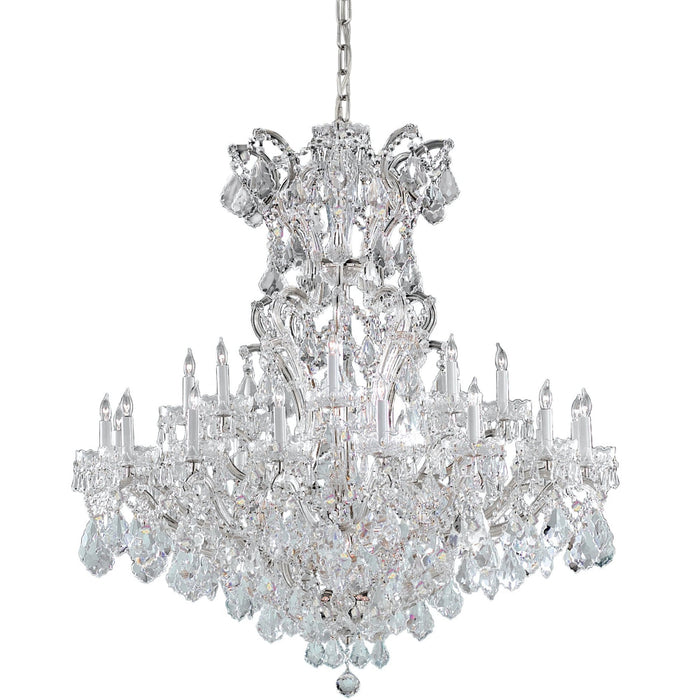 Maria Theresa 25 Light Spectra Crystal Polished Chrome Chandelier - Chandeliers