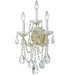 Maria Theresa 3 Light Clear Crystal Gold Sconce - Wall Sconce
