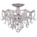 Maria Theresa 3 Light Clear Crystal Polished Chrome Ceiling Mount - Hand Cut - Ceiling Mount