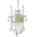 Maria Theresa 3 Light Spectra Crystal Gold Sconce - Wall Sconce