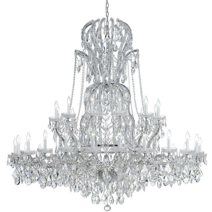 Maria Theresa 37 Light Spectra Crystal Polished Chrome Chandelier - Chandeliers