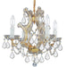 Maria Theresa 4 Light Swarovski Strass Crystal Gold Mini Chandelier - Chandeliers