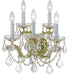 Maria Theresa 5 Light Clear Crystal Gold Sconce - Wall Sconce
