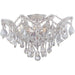 Maria Theresa 5 Light Clear Crystal Polished Chrome Ceiling Mount - Hand Cut - Ceiling Mount