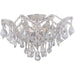 Maria Theresa 5 Light Clear Crystal Polished Chrome Ceiling Mount - Hand Cut - Ceiling Mount