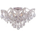 Maria Theresa 5 Light Clear Crystal Polished Chrome Ceiling Mount - Swarovski Strass - Ceiling Mount