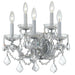 Maria Theresa 5 Light Clear Crystal Polished Chrome Sconce - Wall Sconce