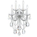 Maria Theresa 5 Light Clear Crystal Polished Chrome Sconce - Wall Sconce