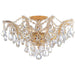 Maria Theresa 5 Light Clear Spectra Crystal Gold Ceiling Mount - Ceiling Mount