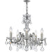 Maria Theresa 5 Light Polished Chrome Mini-Chandelier - Chandeliers