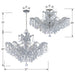 Maria Theresa 6 Light Elements Crystal Polished Chrome Ceiling Mount - Semi-Flushmounts