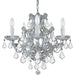 Maria Theresa 6 Light Swarovski Strass Crystal Polished Chrome Mini Chandelier - Chandeliers