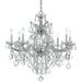 Maria Theresa 9 Light Clear Crystal Polished Chrome Chandelier - Chandeliers