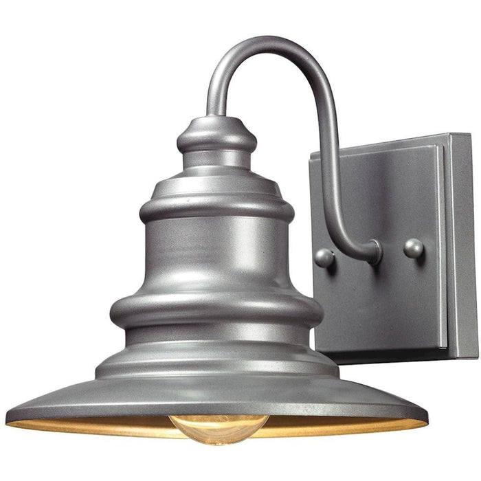 Marina Matte Silver Outdoor Sconce - Outdoor Sconce