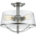 Mariner Brushed Nickel Semi-Flushmount | theLightShop