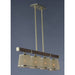 Maritime Antique Pecan / Satin Brass Chandelier - Chandeliers