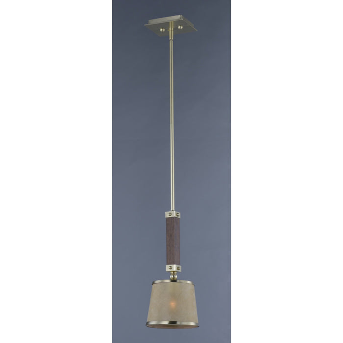 Maritime Antique Pecan / Satin Brass Mini Pendant - Mini-Pendants