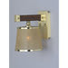 Maritime Antique Pecan / Satin Brass Wall Sconce - Wall Sconce