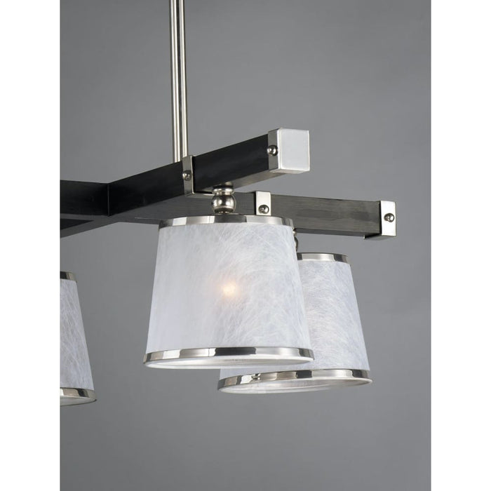 Maritime Wenge / Polished Nickel Chandelier - Chandeliers