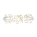 Marselle Matte White 3 Light Vanity Light Crystorama MSL-303-MT