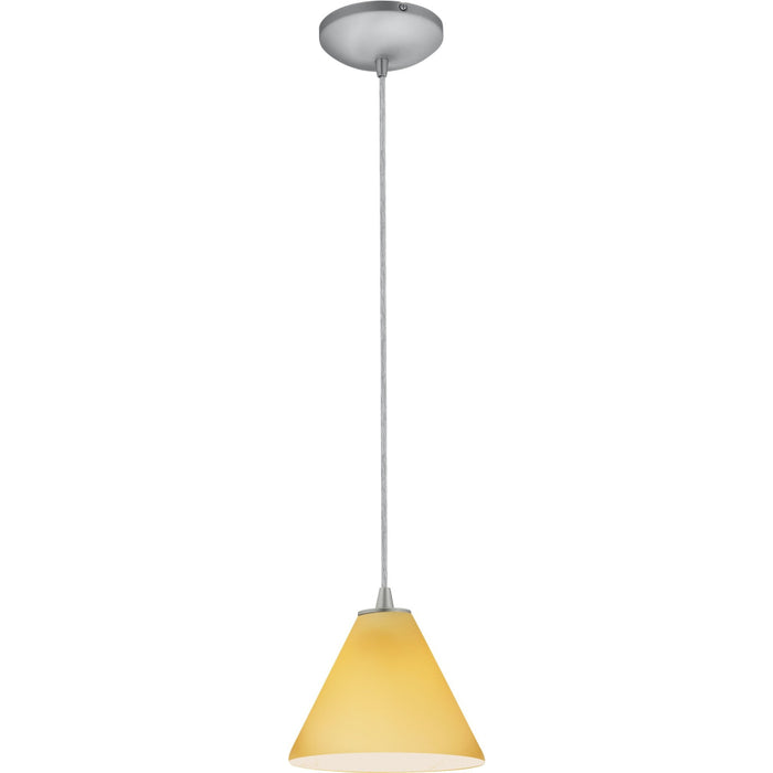 Martini Brushed Steel LED Pendant - Pendants