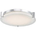 Matrix Chrome 1 Light LED Flushmount - Flushmounts