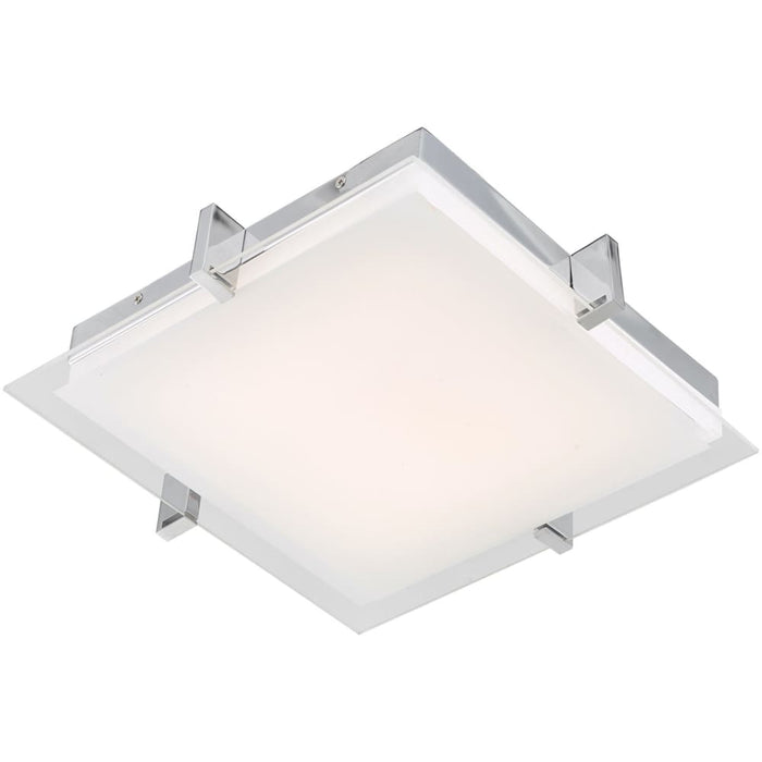 Matrix Chrome 1 Light LED Flushmount - Flushmounts