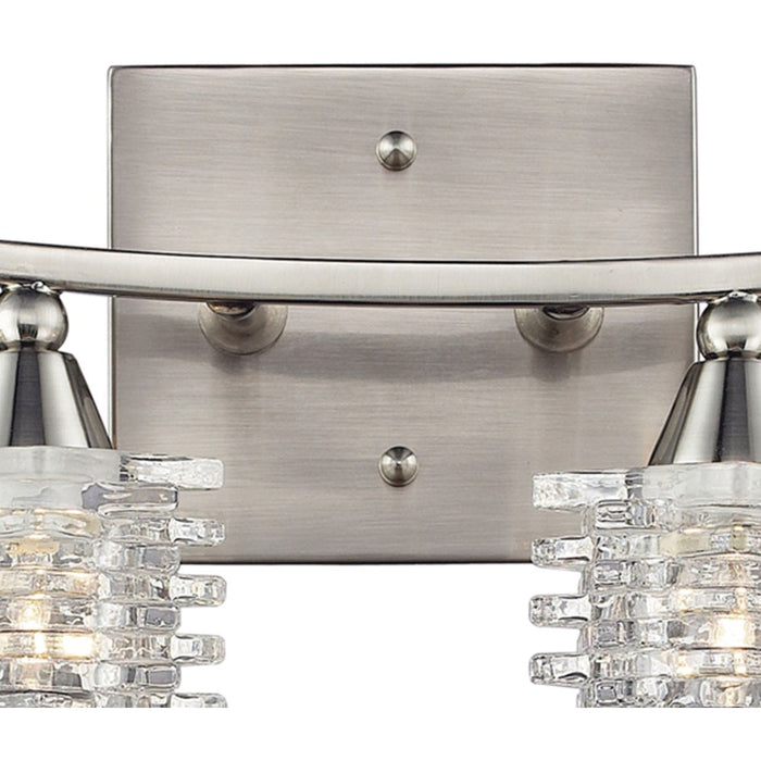 Matrix Satin Nickel Vanity Light - Bath & Vanity