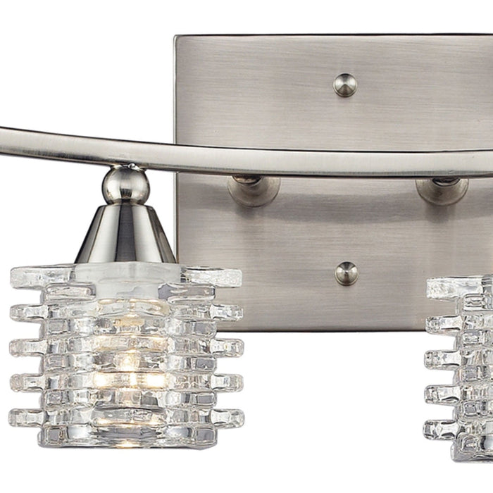 Matrix Satin Nickel Vanity Light - Bath & Vanity
