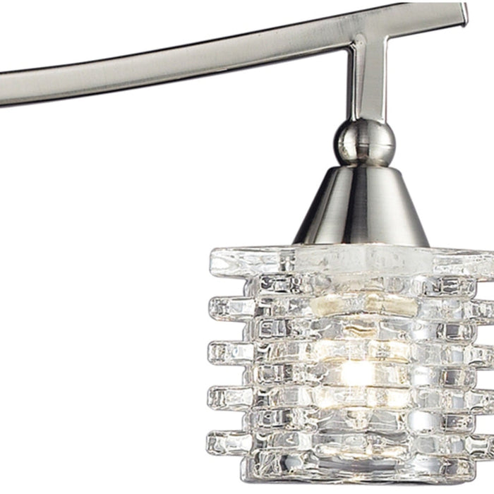 Matrix Satin Nickel Vanity Light - Bath & Vanity