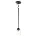 Maxim Acadia Black 1 Light Pendant 91260CDBK
