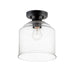Maxim Acadia Black 1 Light Semi-Flushmount 12270CDBK