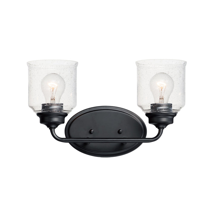 Maxim Acadia Black 2 Light Bath Vanity 12262CDBK
