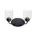 Maxim Acadia Black 2 Light Bath Vanity 12262CDBK