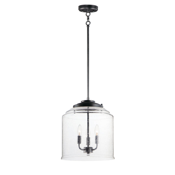 Maxim Acadia Black 3 Light Pendant 12273CDBK