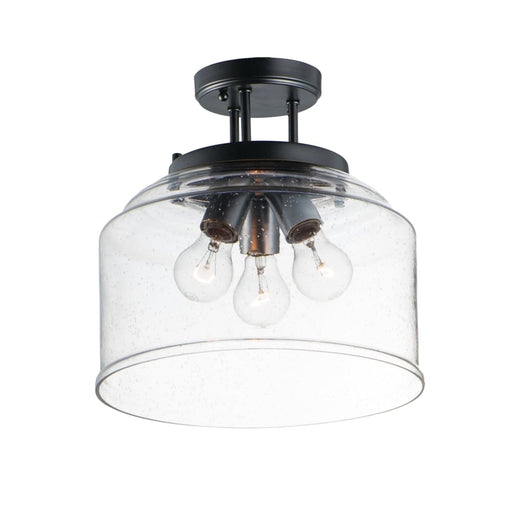 Maxim Acadia Black 3 Light Semi-Flushmount 12271CDBK