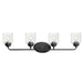 Maxim Acadia Black 4 Light Bath Vanity 12264CDBK