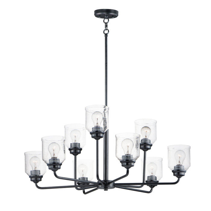 Maxim Acadia Black 9 Light Chandelier 12277CDBK