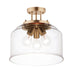 Maxim Acadia Heritage 3 Light Semi-Flushmount 12271CDHR