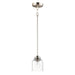 Maxim Acadia Satin Nickel 1 Light Pendant 91260CDSN