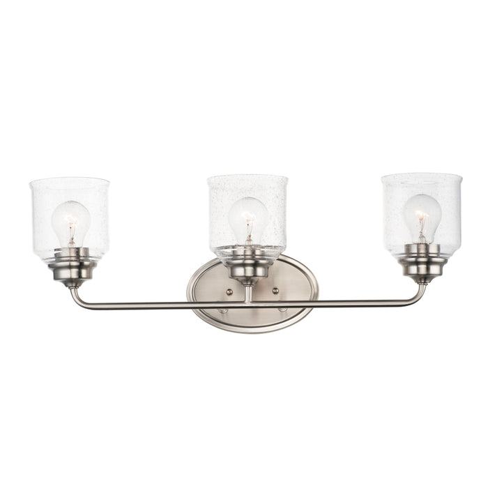 Maxim Acadia Satin Nickel 3 Light Bath Vanity 12263CDSN