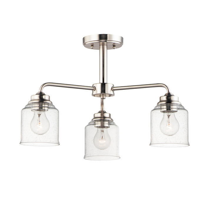 Maxim Acadia Satin Nickel 3 Light Chandelier 12260CDSN